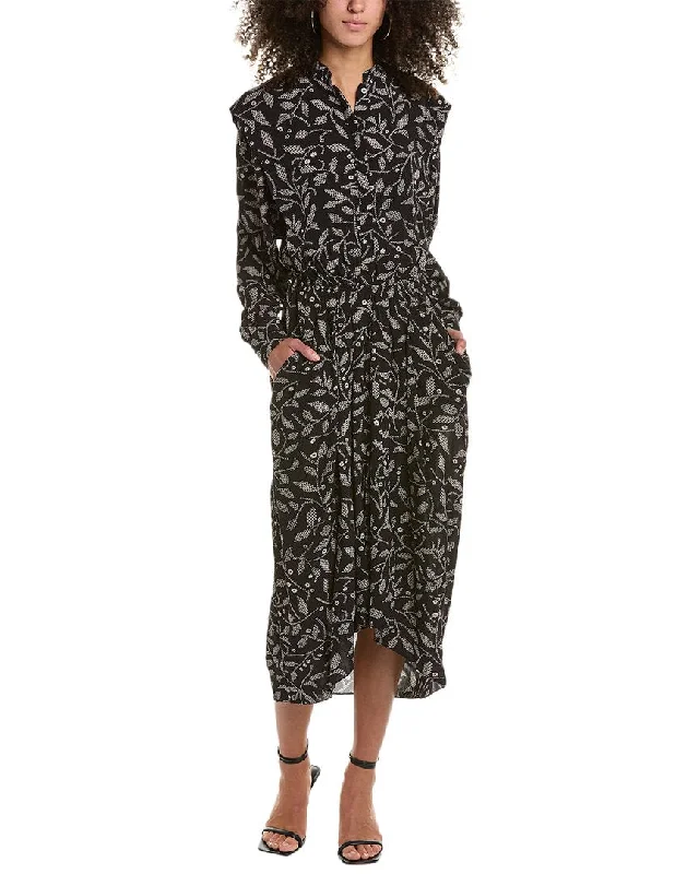 Draped bodice midi dress-Isabel Marant Étoile Okley Midi Dress