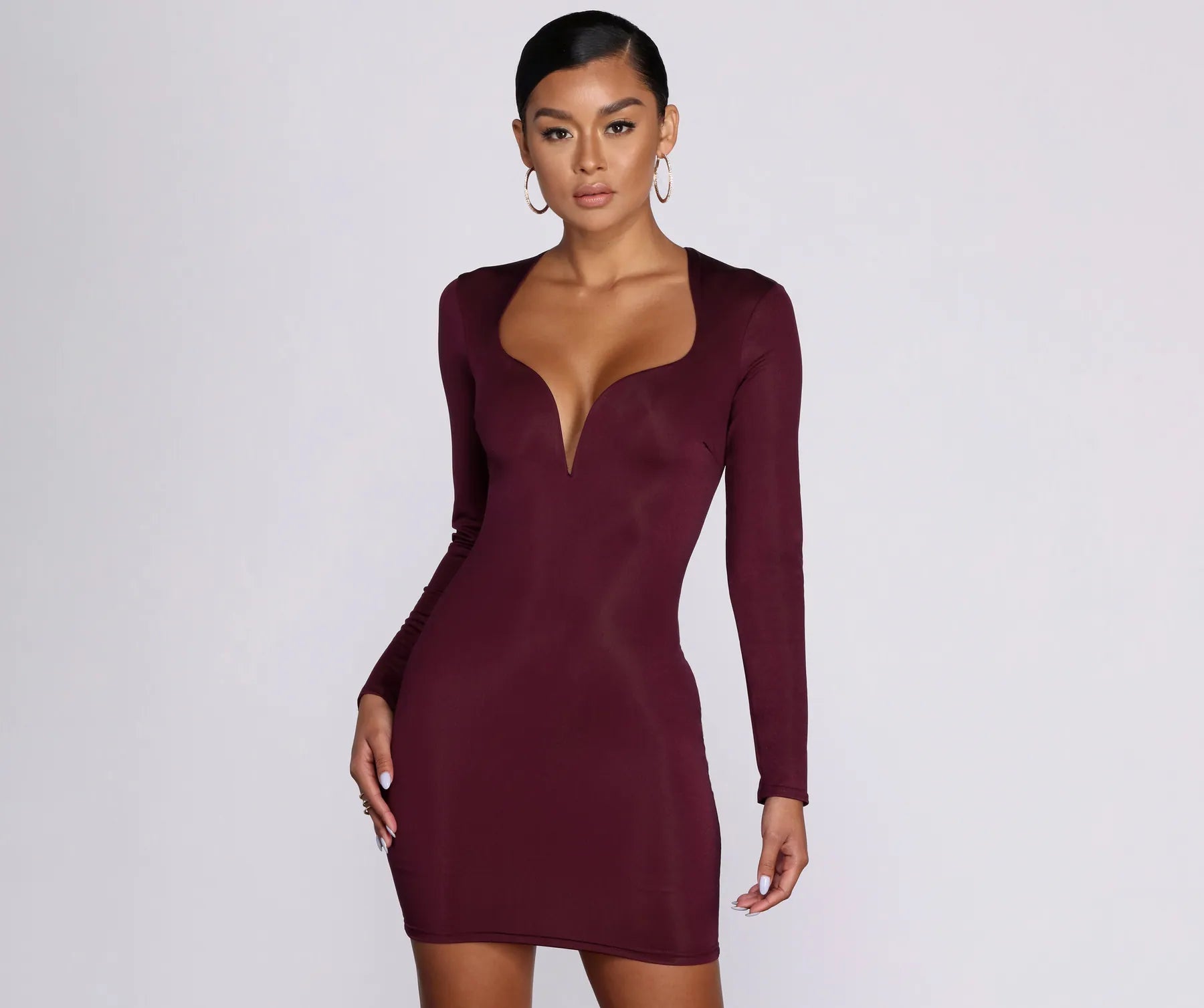 Two-piece cocktail dress-Taking The Plunge Sweetheart Dress